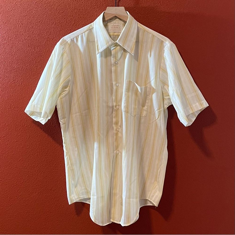 Vintage Arrow Men’s‎ Surrey Sanforized Plus 2 Button Down Short Sleeve Shirt